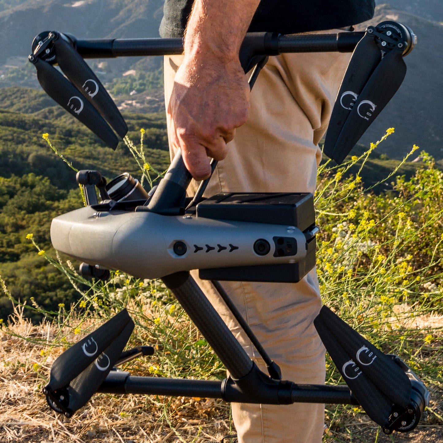 XOAR DJI Inspire 2 Carbon Fiber Folding Propeller Set - 1550