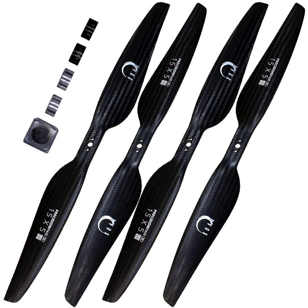 XOAR DJI Inspire 2 Carbon Fiber Propeller Set w/ Self-tightening Adapters - 1550