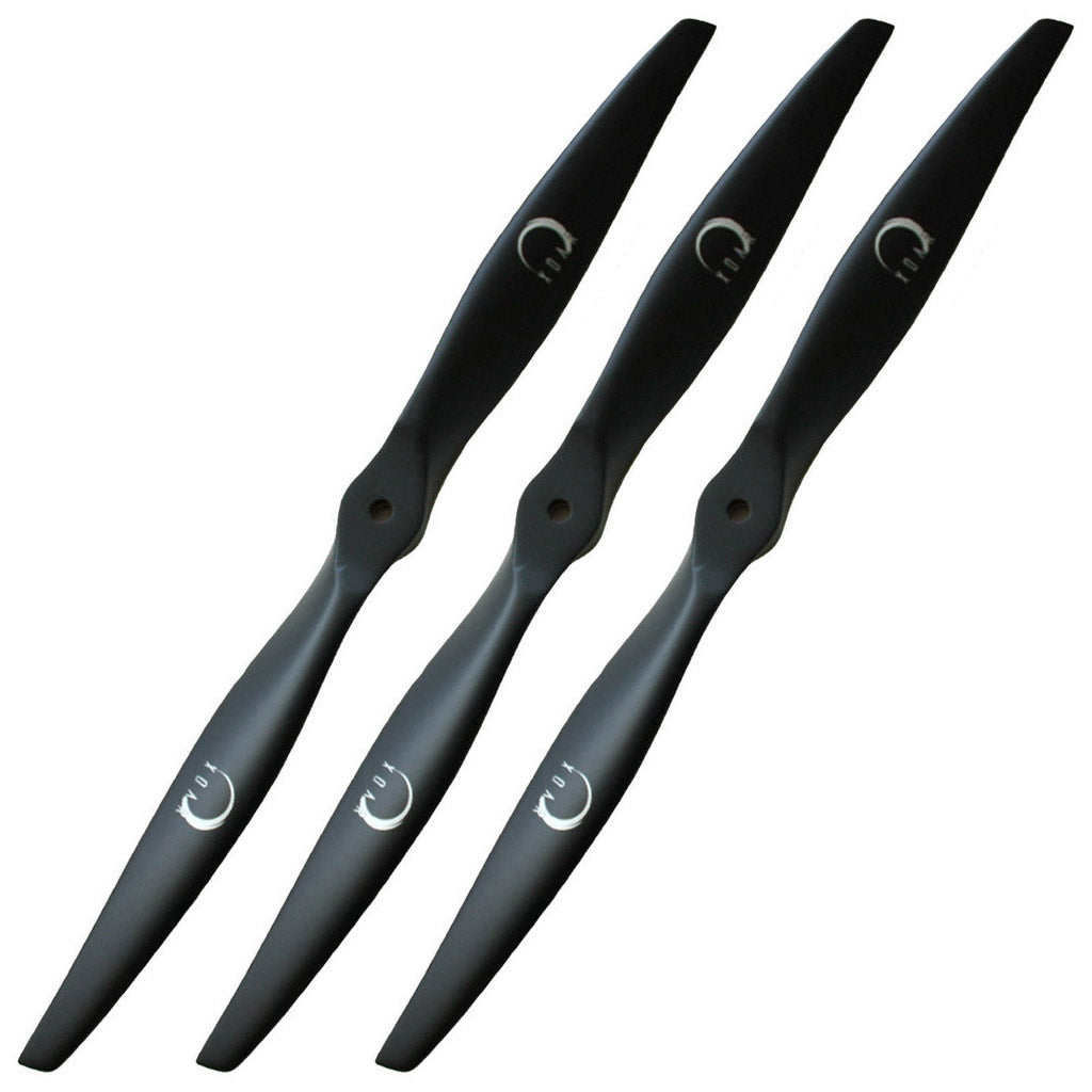 PJM-E Electric Beechwood RC Props (Black) (3 Pack)