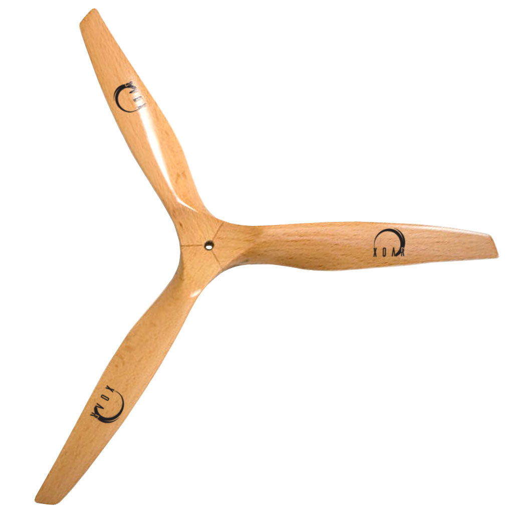 PJI-E Electric Beechwood Tri-Blade RC Props