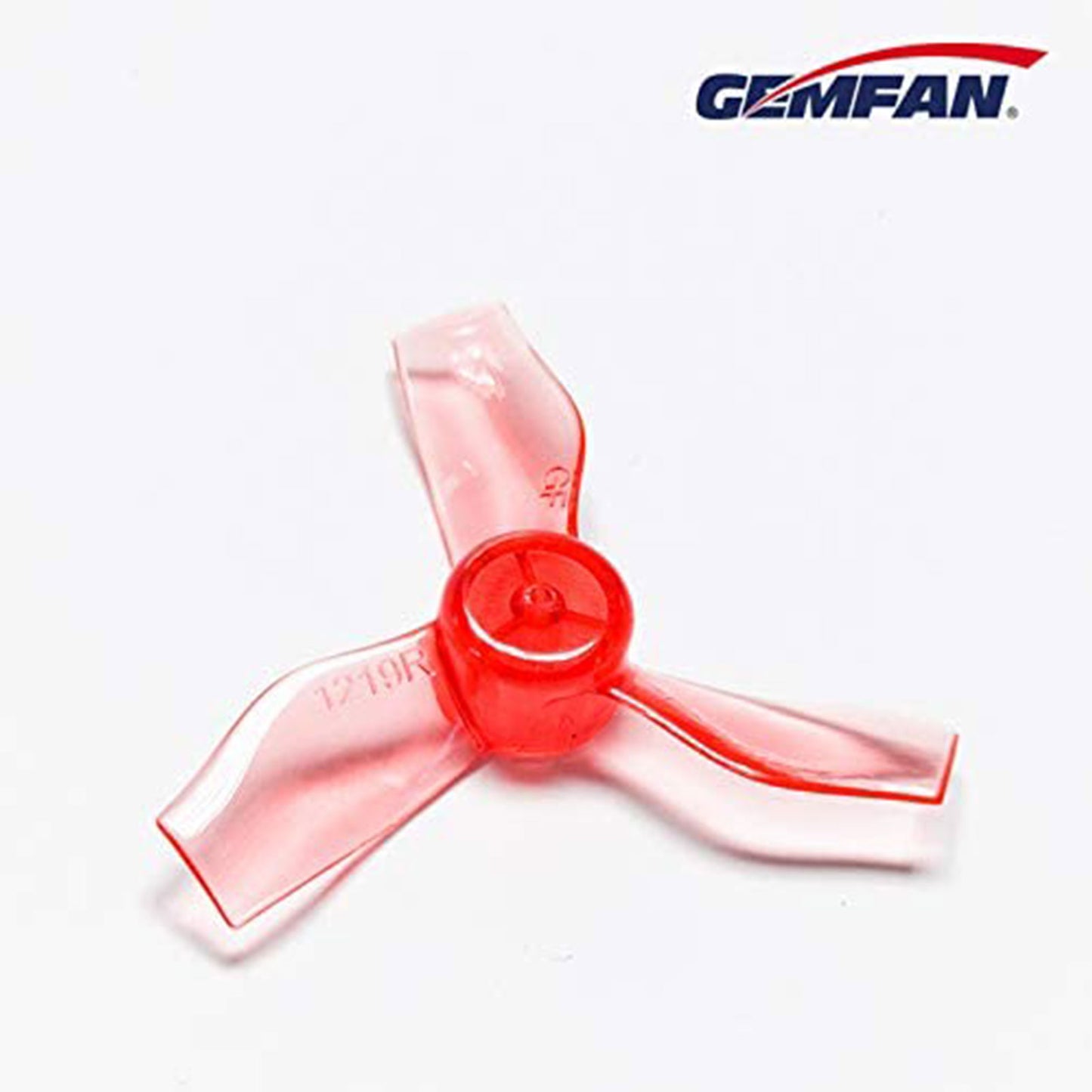 GEMFAN 31MM 1219 3-Blade w/ 0.8mm Center Hole FPV Propellers (Red, 16pcs - 8 CW + 8 CCW)