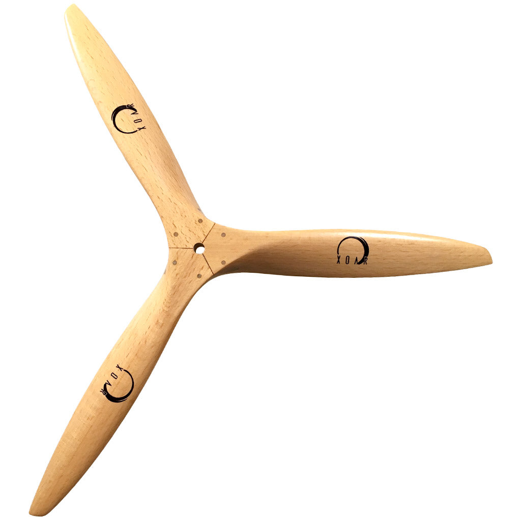 PJI Gas Beechwood Tri-Blade RC Props