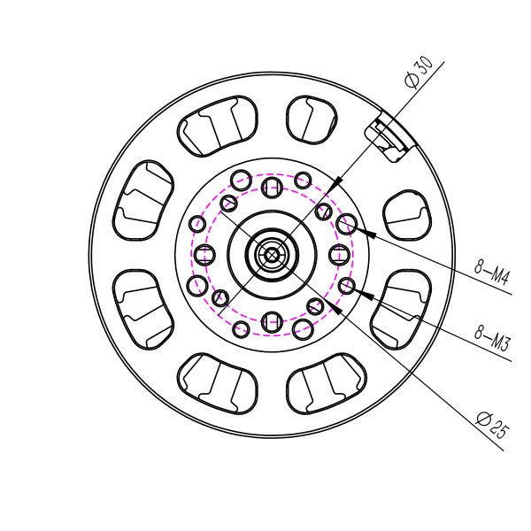 Titan AIR TA6012 250KV Electric Brushless Motor
