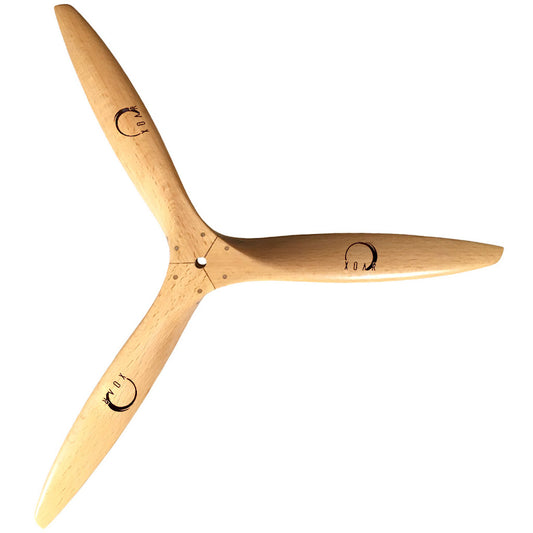 PJI-P Gas Beechwood Tri-Blade Pusher RC Props