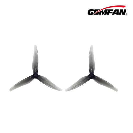 Gemfan SL Durable 5125 3-Blade FPV Propellers (Clear Gray, 16pcs - 8CW 8CCW)