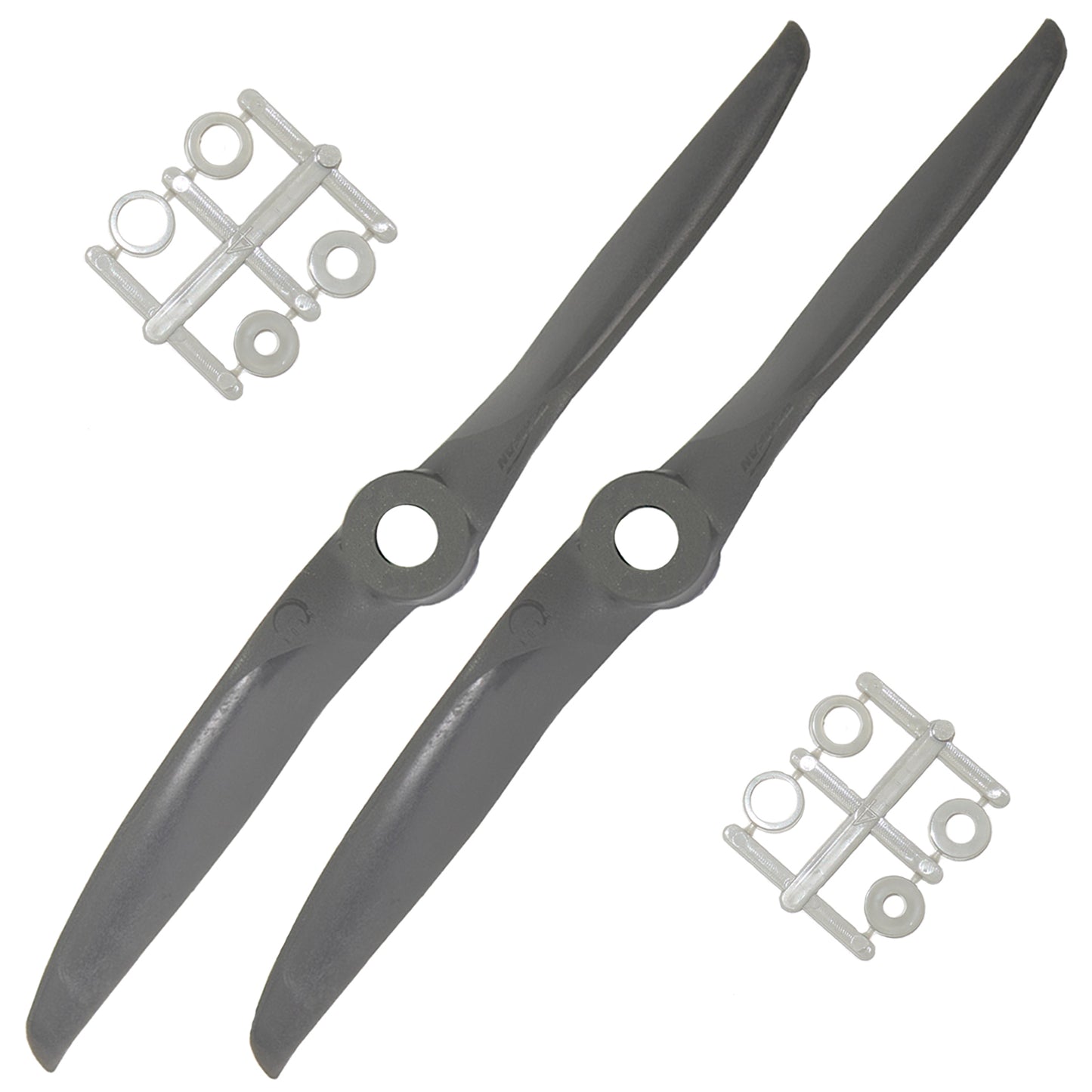 XOAR x Gemfan Vortex Electric Glass Fiber Nylon RC Props - 5 to 10 Inch Pusher (Pack of 2)